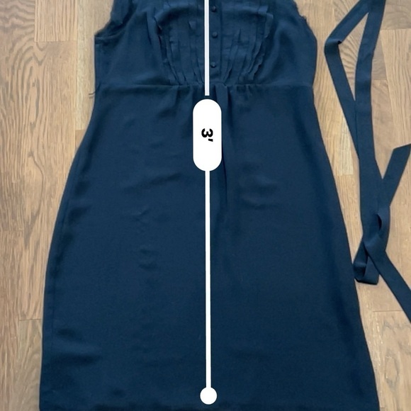 LOFT casual navy blue sleeveless dress size 6P - Picture 7 of 13